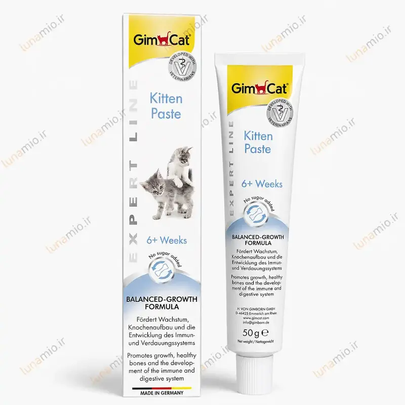 خمیر مکمل بچه گربه جیم کت ۵۰ گرم GimCat Kitten Paste