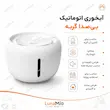 اینفوگرافیک آبخوری اتوماتیک بی‌صدا گربه سفید