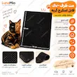 اینفوگرافیک مت ظرف خاک گربه قابل اسکرچ با معرفی ویژگی‌ها