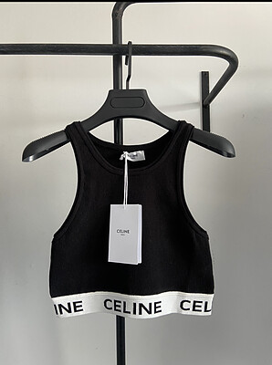 Black Celine crop