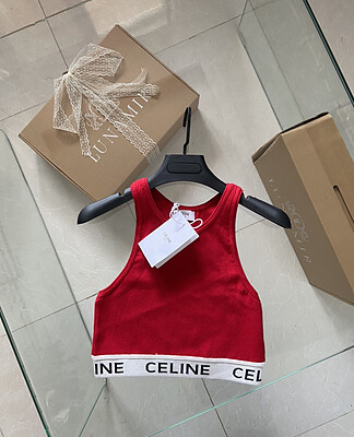 Red Celine crop