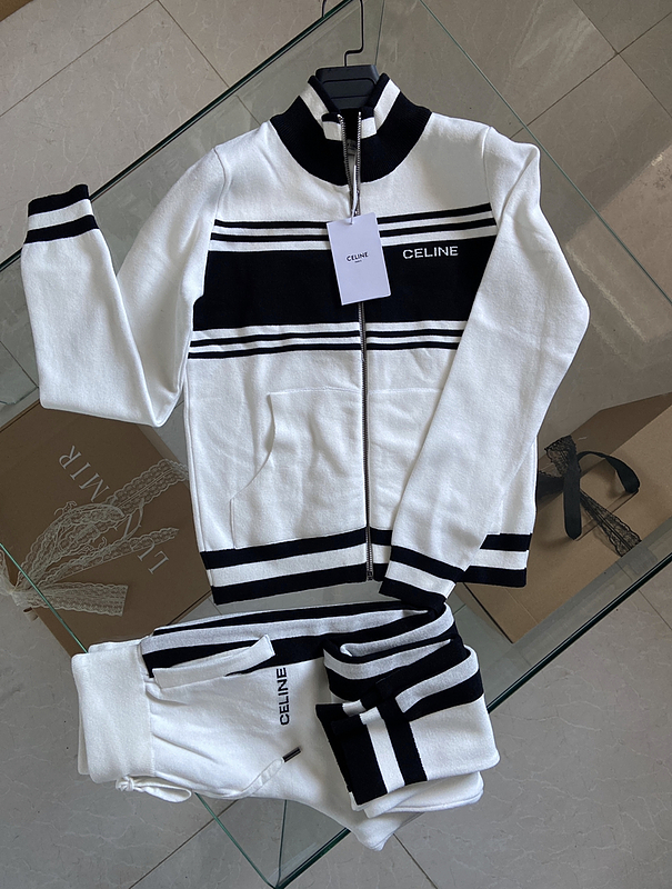 Celine white knitted set