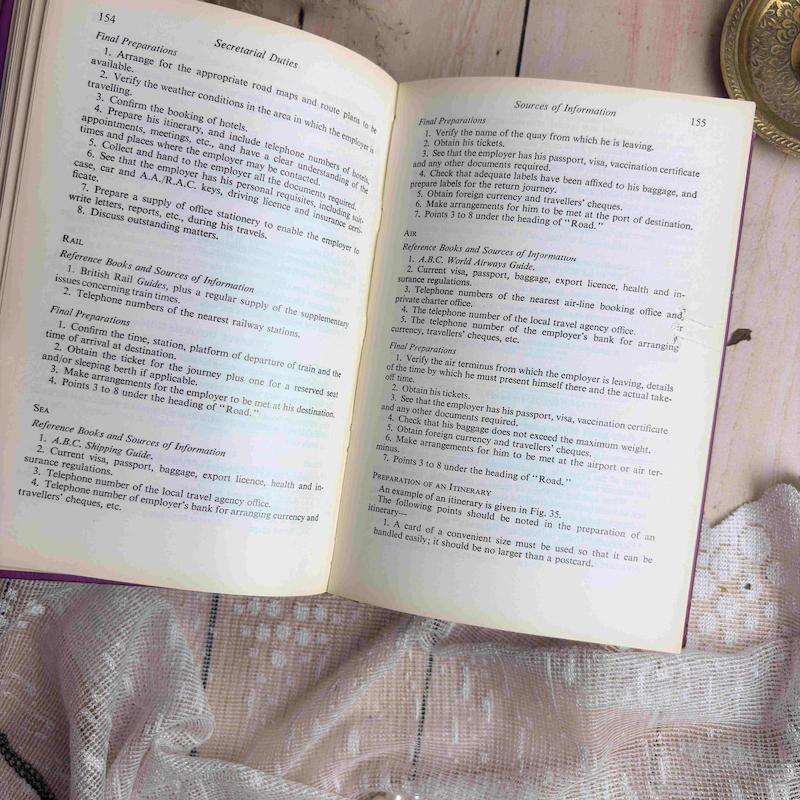 کتاب secreterial duties