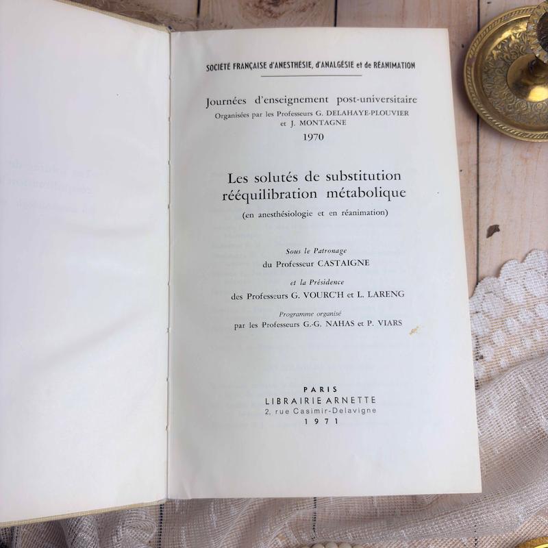 کتاب les solutes de substitution 