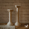 ست دو عددی شمعدان طرح ستون یونانی قدیمی وینتیج