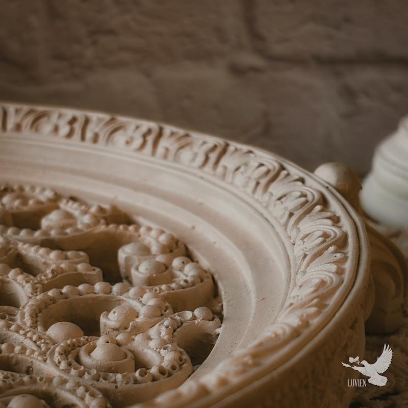 سینی برجسته کلاسیک گل رز