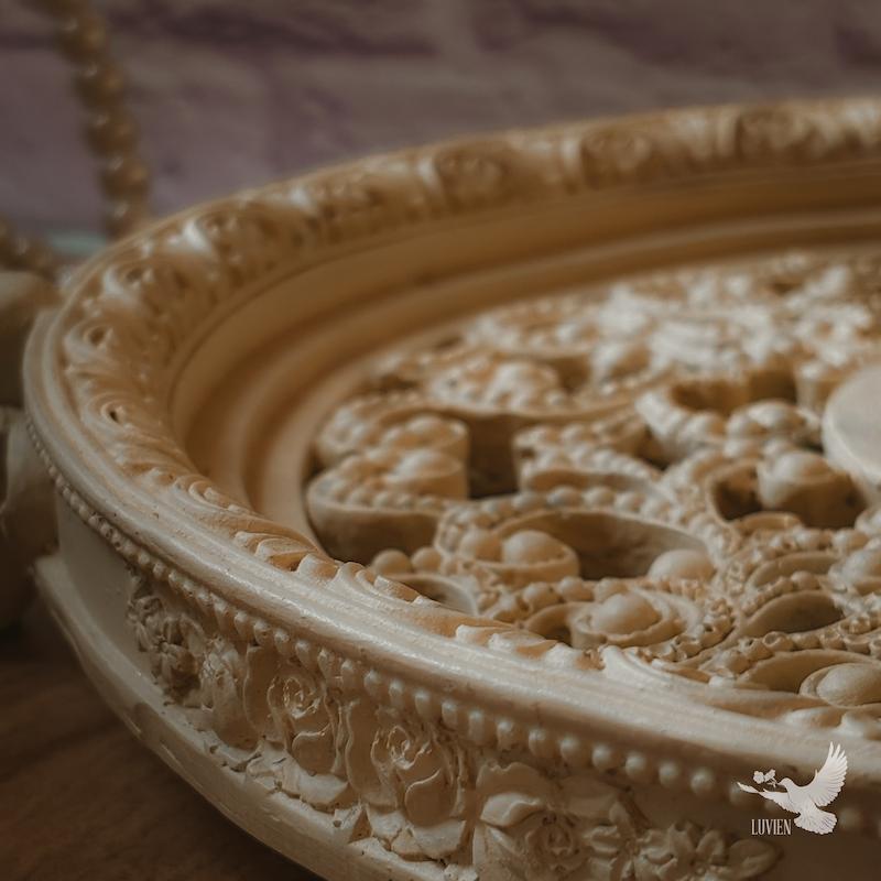 سینی برجسته کلاسیک گل رز