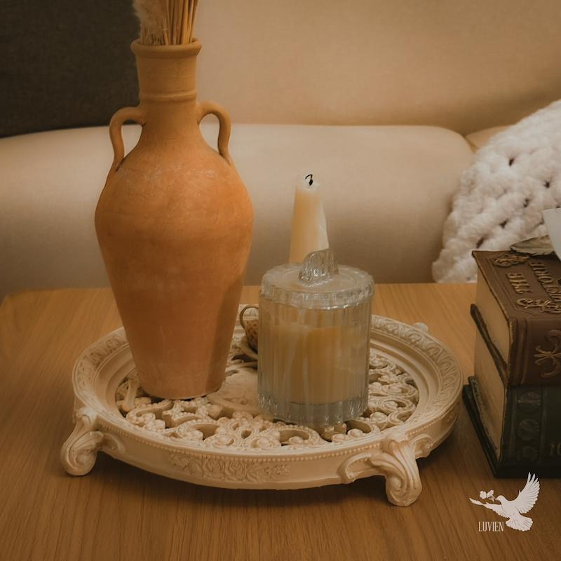 سینی برجسته کلاسیک گل رز