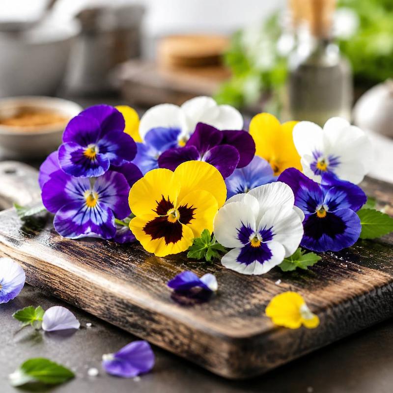 گل بنفشه خوراکی