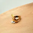 انگشتر موج سه لاین (wave) کد 6