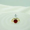 انگشتر مینیمال قرمز کد 284