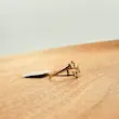 انگشتر مینیمال ستاره ی دنباله دار کد 610