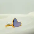 انگشتر مینیمال قلب یاسی کد 1177