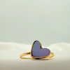 انگشتر مینیمال قلب یاسی کد 1177