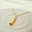 گردنبند گلد بار نقش گل کد355