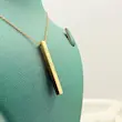 گردنبند گلد بار نقش گل کد355