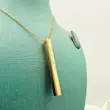 گردنبند گلد بار نقش گل کد355