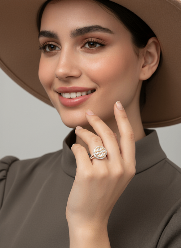 انگشتر طرح جواهر کد2163