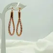 گوشواره بافت رزگلد کد 190