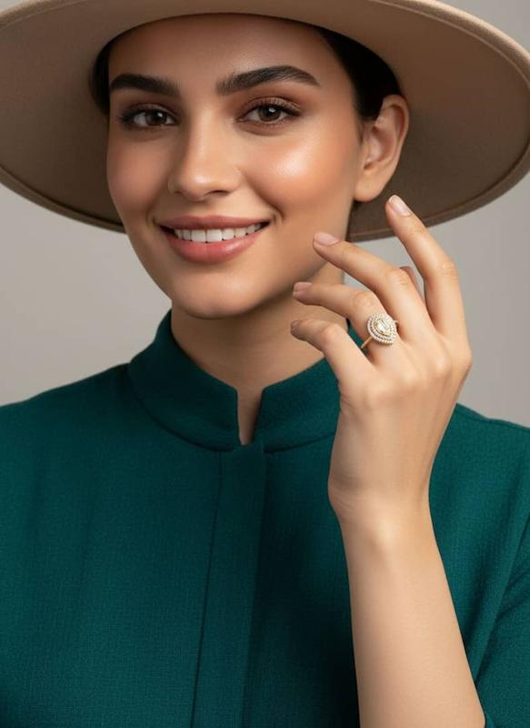 انگشتر طرح جواهر کد 2138