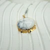پلاک سنگ هاولیت سفید (Howlite) کد 5239