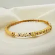 النگو میناکاری گل آبی