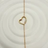 دستبند لخت مینیمال قلب کد 10
