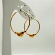 گوشواره حلقه ای قلب کد 1123