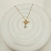 گردنبند تیفانی گل آبی کد 561