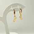 گوشواره مینیمال بی نهایت و قلب کد 187