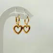 نیم ست پلاک و گوشواره قلب کد 3661 - 3662