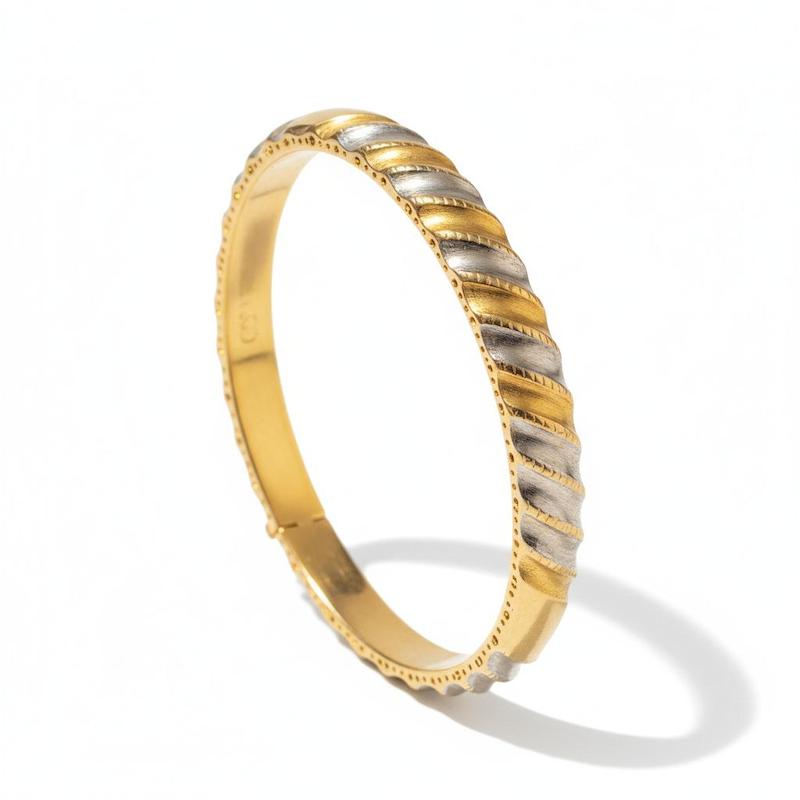 بنگل مینیمال دو رنگ  کد 3510