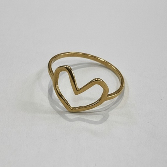 انگشتر مینیمال طرح قلب کد 505