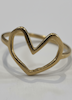 انگشتر مینیمال طرح قلب کد 505