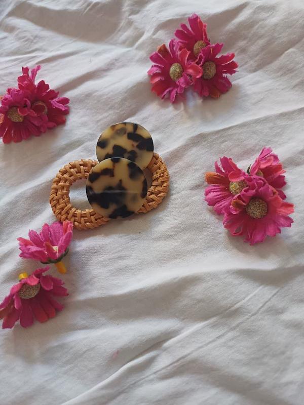 گوشواره حصیری پلنگی