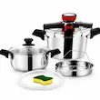 زودپز دوقلو تفال اصلی ۵ و ۷ لیتر مدل Tefal 5+7