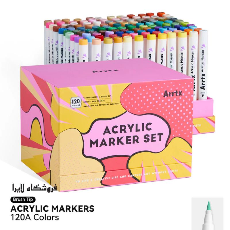 پیش فروش مارکراکرلیک ۱۲۰ رنگ Arrtx