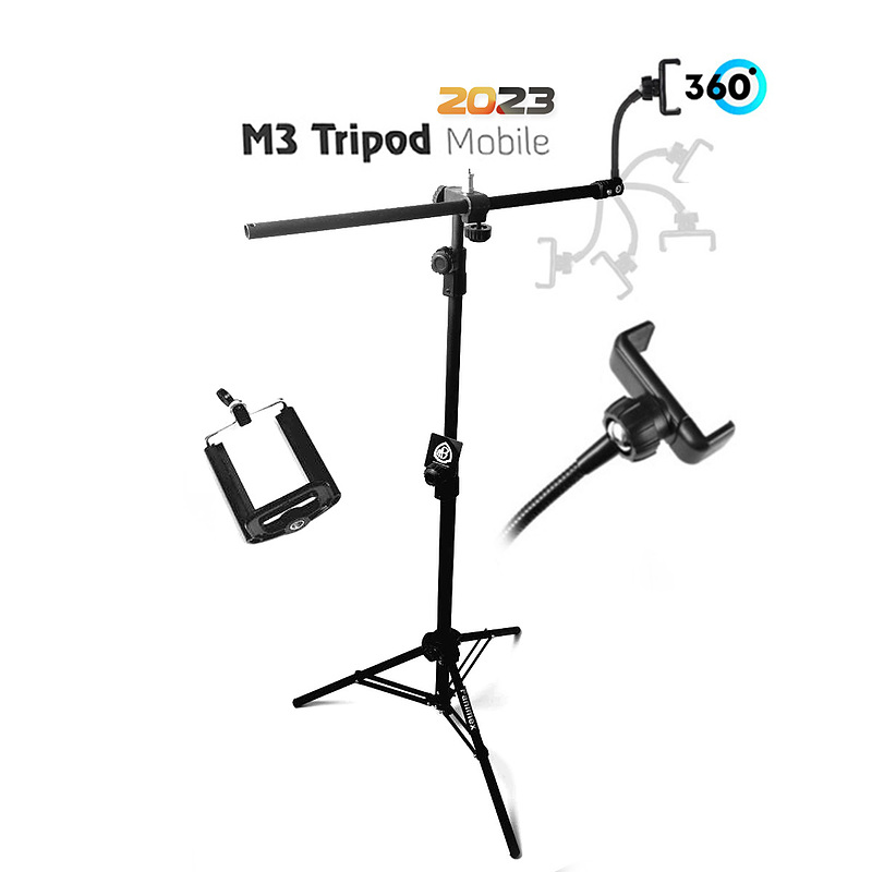 سه پایه موبایل M3 Tripod 360