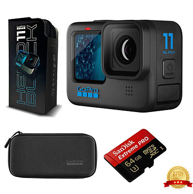 دوربین گوپرو GoPro HERO 11 Black همراه کیف اصلی و مموری 4K