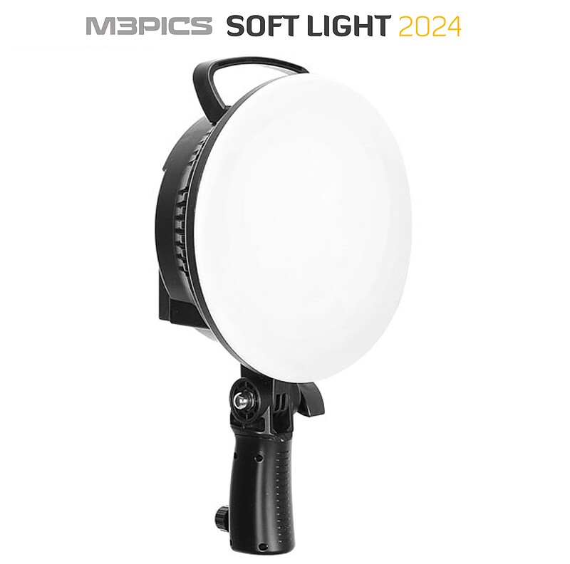 نور SMD سینمایی M3 Soft Light 2024 ( حاوی ریموت کنترل + مانیتور + جای باطری + نور RGB )