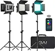 کیت 3 عددی نور سینمایی حرفه ای GVM 880RS مدل GVM 880RS RGB LED Video Light Studio 3-Video-Light-Kit 60W 