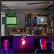 کیت 3 عددی نور سینمایی حرفه ای GVM 880RS مدل GVM 880RS RGB LED Video Light Studio 3-Video-Light-Kit 60W 