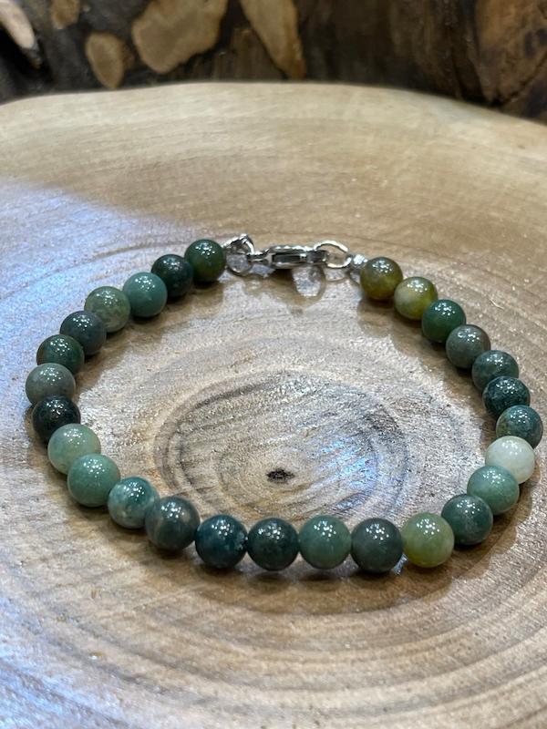 دستبند سنگ عقیق خزه