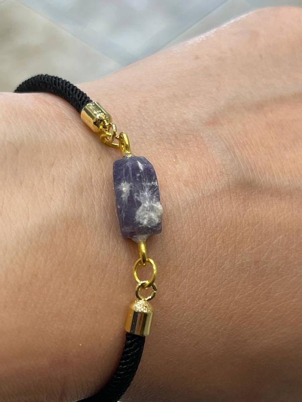 دستبند سنگ راف یاقوت سرخ افریقا