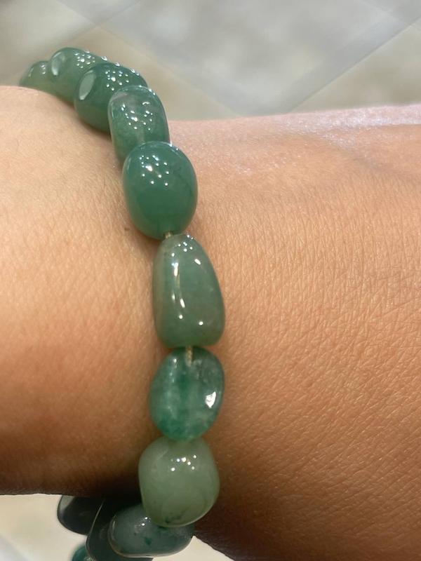 دستبند سنگ اونتورین سبز
