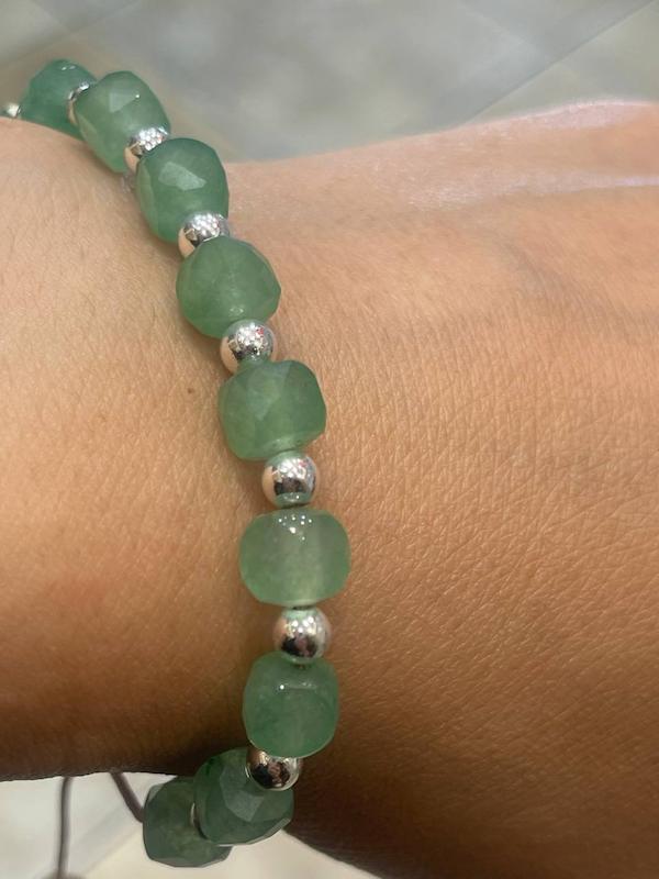 دستبند سنگ اونتورین سبز