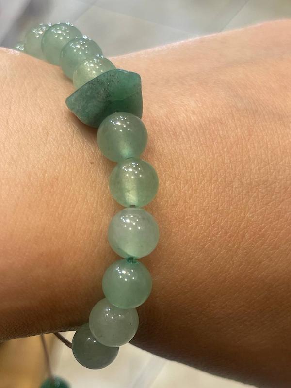 دستبند سنگ اونتورین سبز