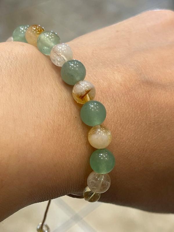 دستبند سنگ اونتورین و سیترین