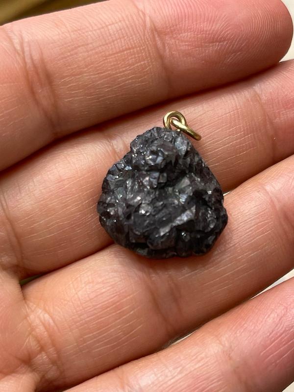 گردنبند سنگ کوارتز تیتانیوم