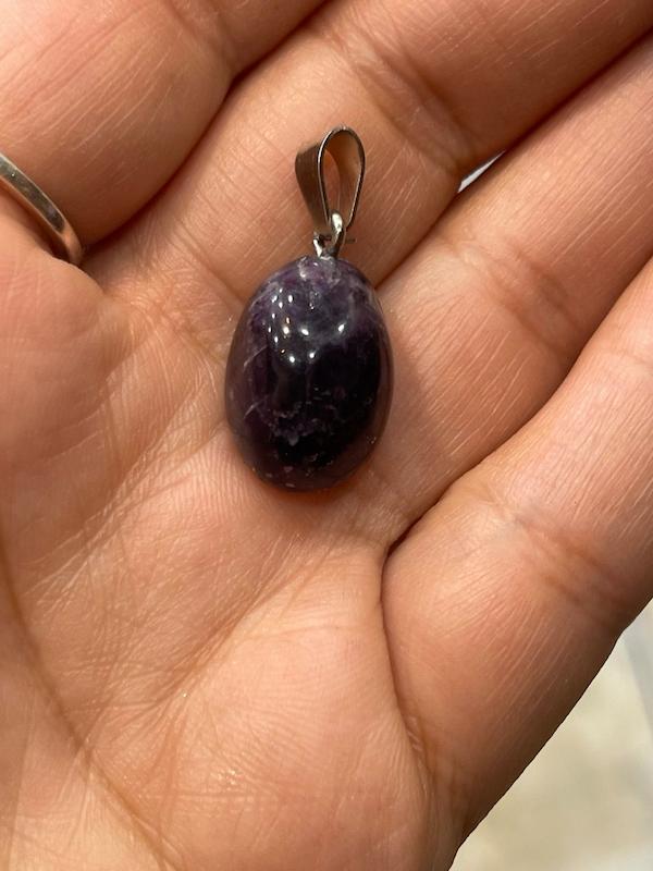 گردنبند سنگ آمیتیست راف برزیل 